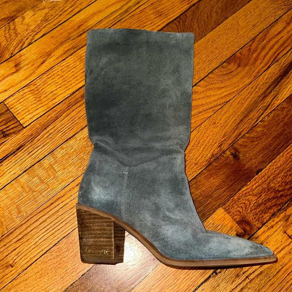 Sam Edelman blue suede boots